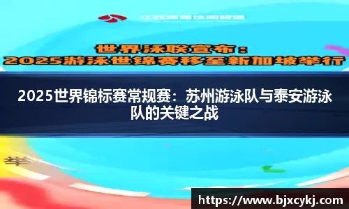 2025世界锦标赛常规赛：苏州游泳队与泰安游泳队的关键之战